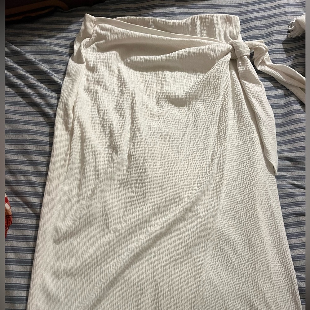 a new day Cream Pencil Skirt